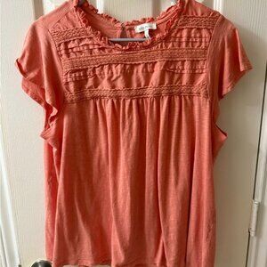 Ella Moss Coral Blouse